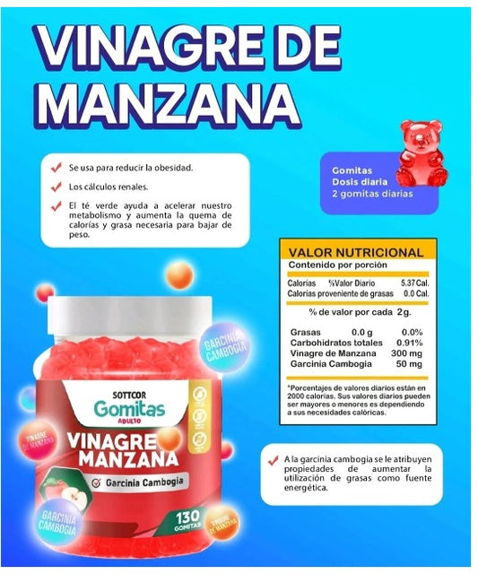 Gomita Sottcor Vinagre De Manzana Adulto
